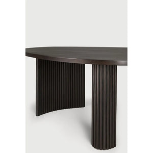 Ethnicraft – Boomerang – Table Basse Boomerang – Acajou brun foncé - 126 x 74 x 40 cm