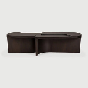 Ethnicraft – Brutalist – Table Basse Brutalist – Acajou rose brown