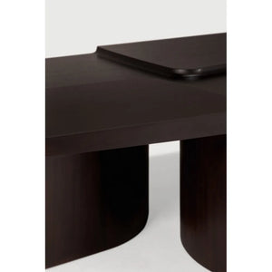 Ethnicraft – Brutalist – Table Basse Brutalist – Acajou rose brown
