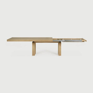Ethnicraft – Double – Table A Rallonge Double – Chêne