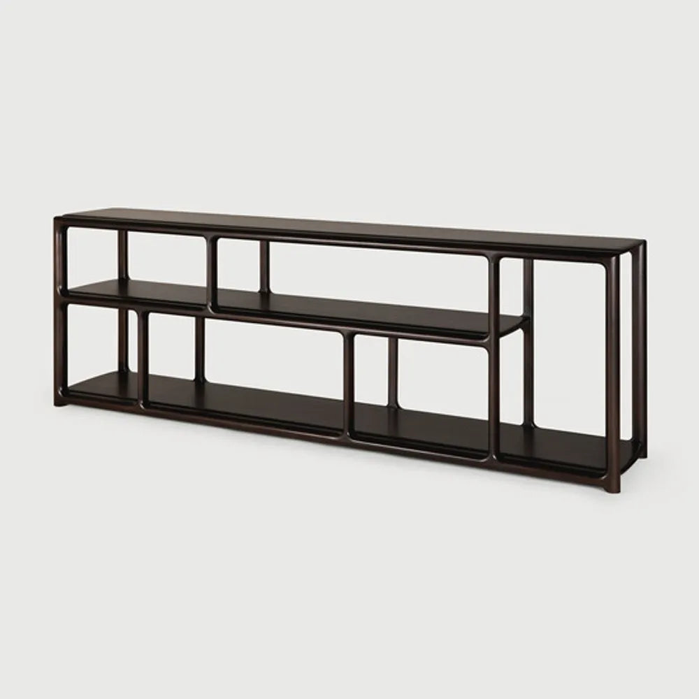 Ethnicraft – Eda – Etagere Eda – Acajou rose brown - 211 x 40 x 72 cm