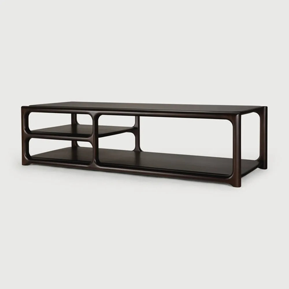 Ethnicraft – Eda – Table Basse Eda – Acajou rose brown - 150 x 60 x 40 cm