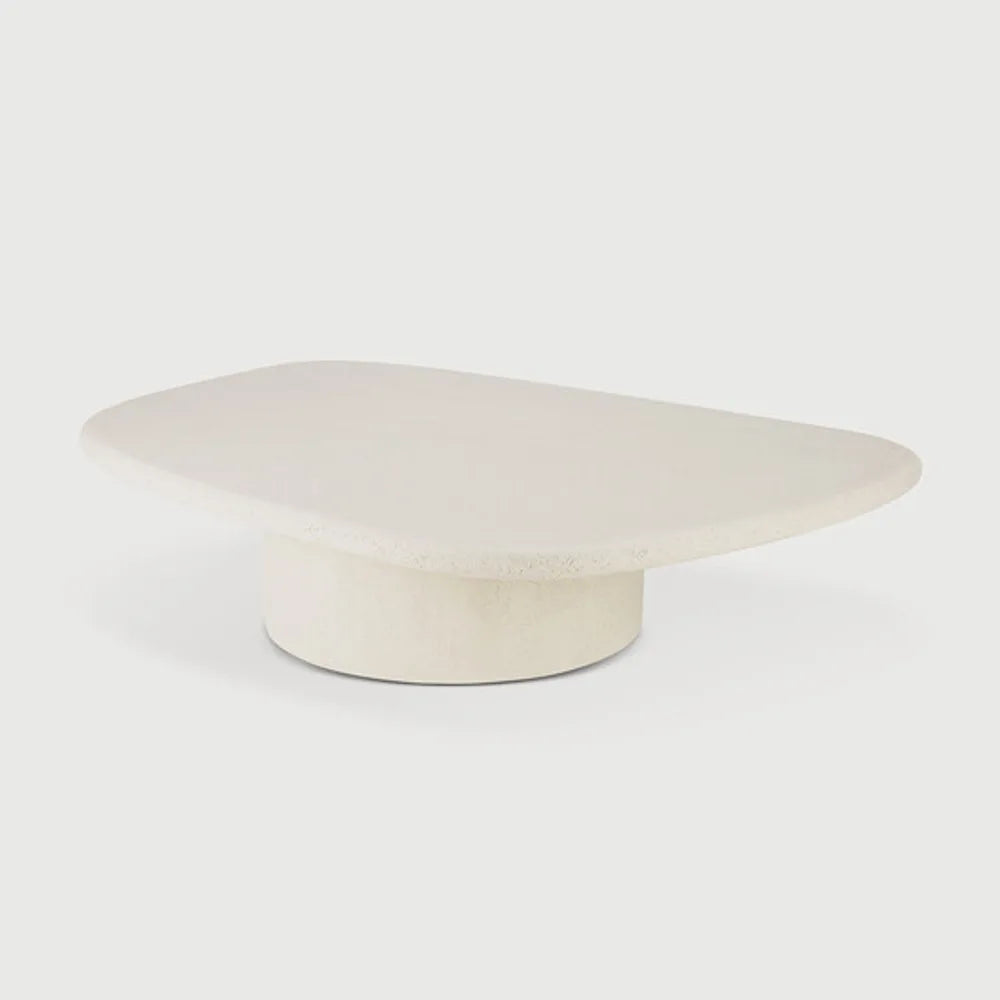 Ethnicraft – Elements – Table Basse Elements – Microciment - 134 x 96 x 30 cm - Galet