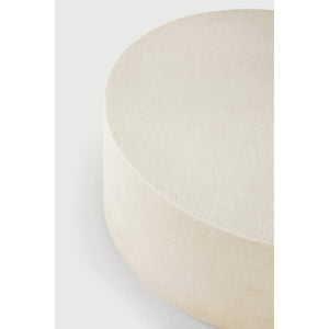 Ethnicraft – Elements – Table Basse Elements – Microciment - 80 x 80 x 32 cm - Rond - 31.5 x 31.5 x 12.5