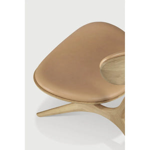 Ethnicraft – Eye – Fauteuil Eye – Chêne - Cuir de couleur Sienna