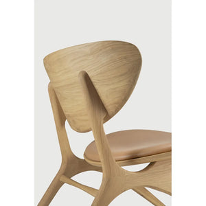 Ethnicraft – Eye – Fauteuil Eye – Chêne - Cuir de couleur Sienna