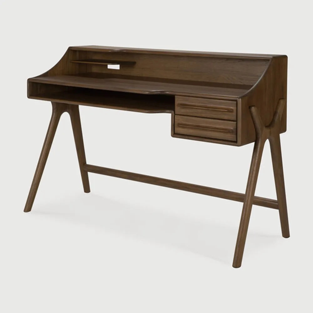 Ethnicraft – Flow – Bureau Flow – Teck wild brown