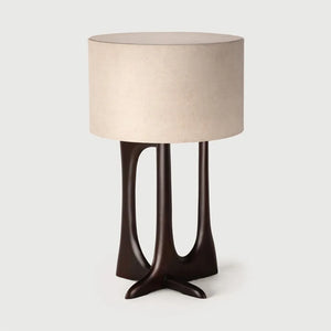 Ethnicraft – Flow – Lampadaire Flow – Acajou rose brown - Table lamp