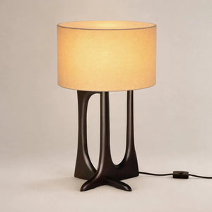 Ethnicraft – Flow – Lampadaire Flow – Acajou rose brown - Table lamp