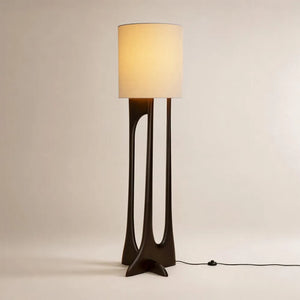 Ethnicraft – Flow – Lampadaire Flow – Acajou rose brown - Floor lamp