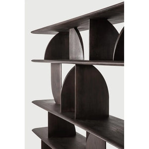 Ethnicraft – Geometric – Etagere Geometric – Teck brun foncé