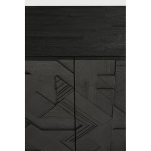 Ethnicraft – Graphic – Buffet Graphic – Teck noir - 224 cm