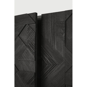 Ethnicraft – Graphic – Buffet Graphic – Teck noir - 224 cm