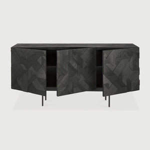 Ethnicraft – Graphic – Buffet Graphic – Teck noir - 168 cm