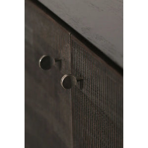 Ethnicraft – Grooves – Buffet Grooves – Teck noir clair - 202 cm