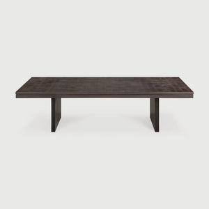 Ethnicraft – Grooves – Table Basse Grooves – Teck off black - 135 x 65 cm