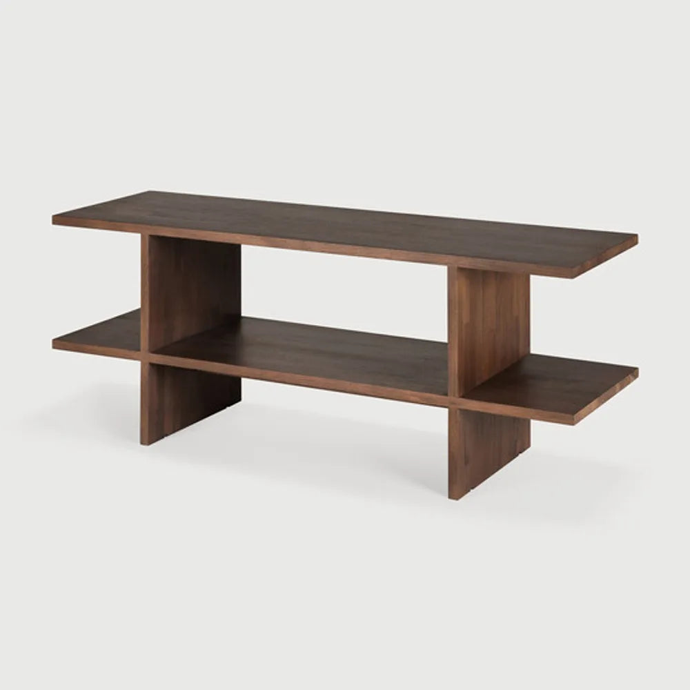 Ethnicraft – Kabuki – Table D'Appoint Kabuki – Teck brun