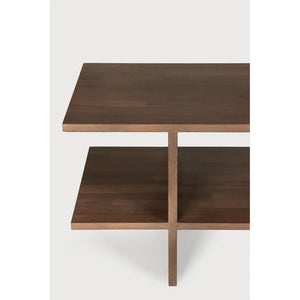Ethnicraft – Kabuki – Table D'Appoint Kabuki – Teck brun