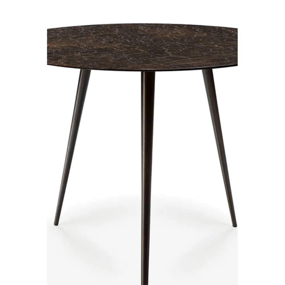 Ethnicraft – Luna – Table Basse Luna – Whisky - 50 x 50 x 45 cm