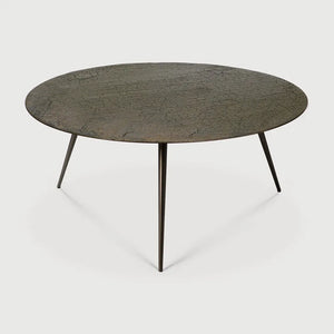 Ethnicraft – Luna – Table Basse Luna – Whisky - 80 x 80 x 35 cm