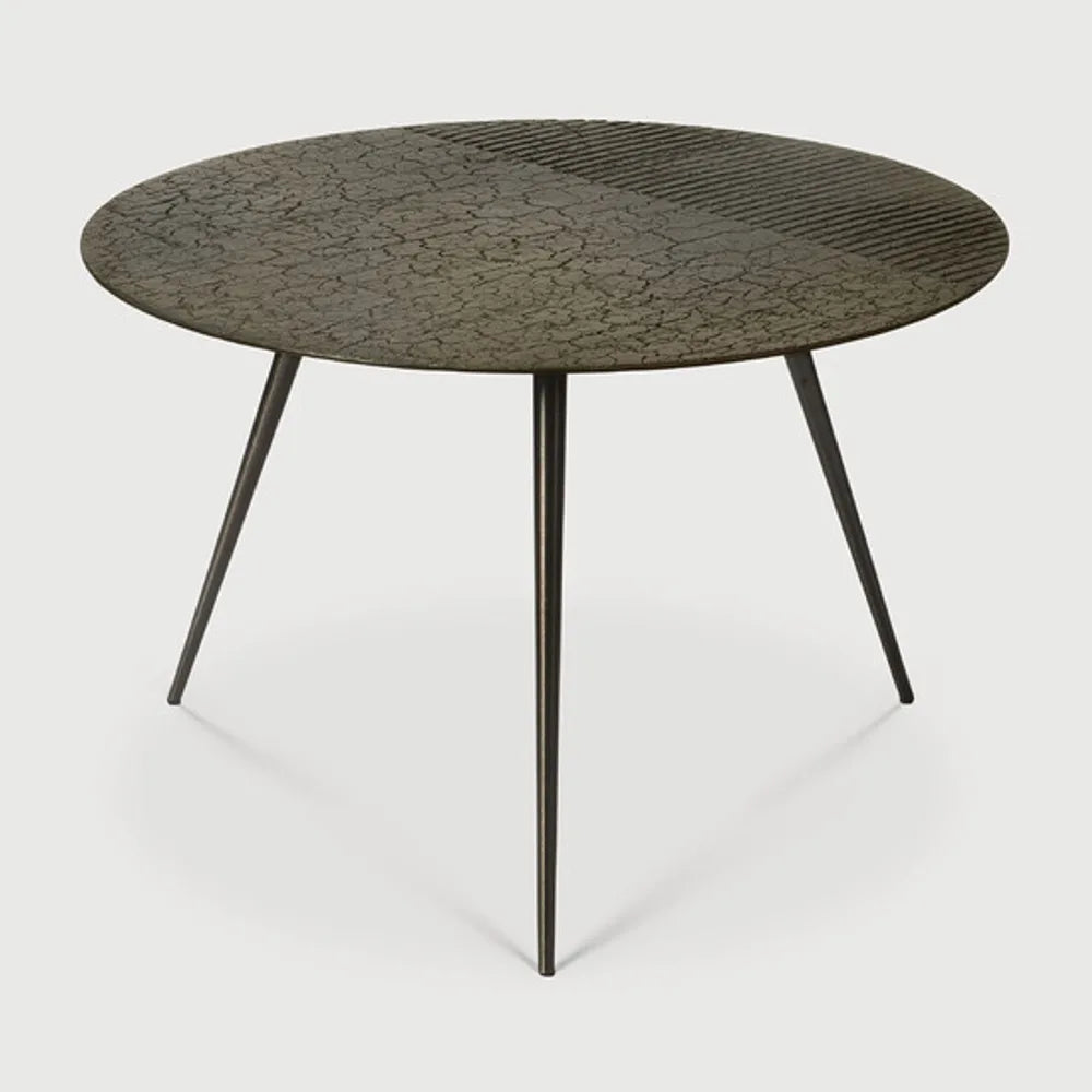Ethnicraft – Luna – Table Basse Luna – Whisky - 65 x 65 x 41 cm