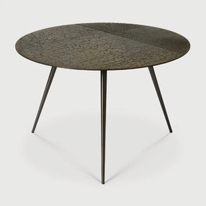 Ethnicraft – Luna – Table Basse Luna – Whisky - 65 x 65 x 41 cm