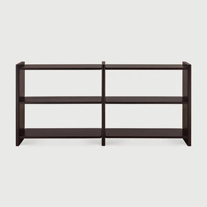 Ethnicraft – Mortise – Etagere Mortise – Acajou rose brown - 176 x 41 x 82 cm