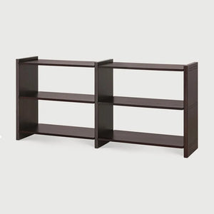 Ethnicraft – Mortise – Etagere Mortise – Acajou rose brown - 176 x 41 x 82 cm
