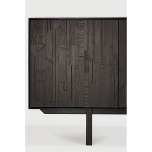 Ethnicraft – Mosaic – Buffet Mosaic – Teck noir clair - 227 cm