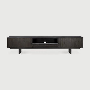 Ethnicraft – Mosaic – Meuble TV Mosaic – Teck noir clair - 242 cm