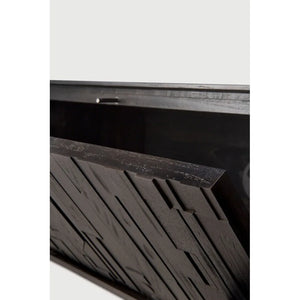 Ethnicraft – Mosaic – Meuble TV Mosaic – Teck noir clair - 242 cm