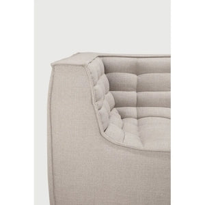 Ethnicraft – N701 – Canape N701 – 2 personnes - Beige – tissu standard