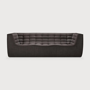 Ethnicraft – N701 – Canape N701 – 3 personnes - Dark Grey – tissu standard