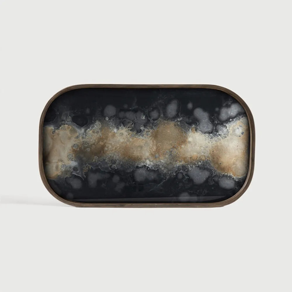 Ethnicraft – Organics – Vide Poches Organic – Black - 42 x 24 cm (L) - Rectangulaire