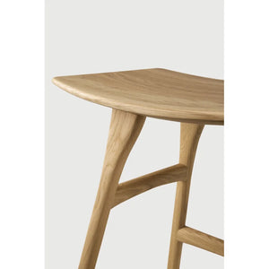 Ethnicraft – Osso – Tabouret Osso – Chêne - Sans revêtement - Tabouret