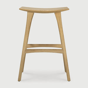 Ethnicraft – Osso – Tabouret Osso – Chêne - Sans revêtement - Tabouret de bar