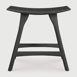 Ethnicraft – Osso – Tabouret Osso – Chêne noir - Sans revêtement - Tabouret