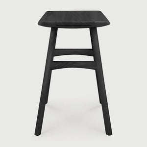 Ethnicraft – Osso – Tabouret Osso – Chêne noir - Sans revêtement - Tabouret