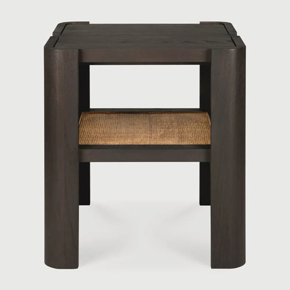 Ethnicraft – Panel – Table D'Appoint Panel – Teck brun foncé