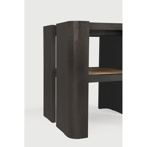 Ethnicraft – Panel – Table D'Appoint Panel – Teck brun foncé