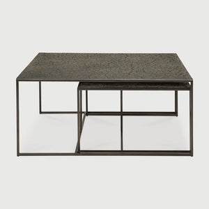 Ethnicraft – Pentagon – Table Basse Gigogne Pentagon – Whisky