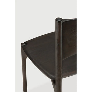 Ethnicraft – PI – Chaise PI – Teck brun foncé - Sans accoudoir