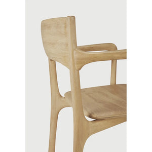 Ethnicraft – PI – Chaise PI – Chêne - Avec accoudoir
