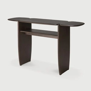 Ethnicraft – PI – Console Pi – Acajou brun foncé - 130 x 40 x 75 cm