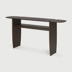 Ethnicraft – PI – Console Pi – Acajou brun foncé - 160 x 40 x 75 cm