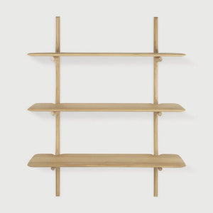 Ethnicraft – PI – Etagere Murale Pi – Chêne - 3 étagères
