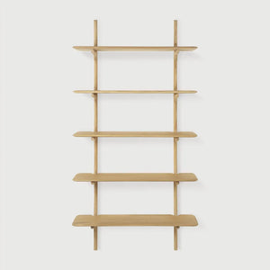 Ethnicraft – PI – Etagere Murale Pi – Chêne - 5 étagères