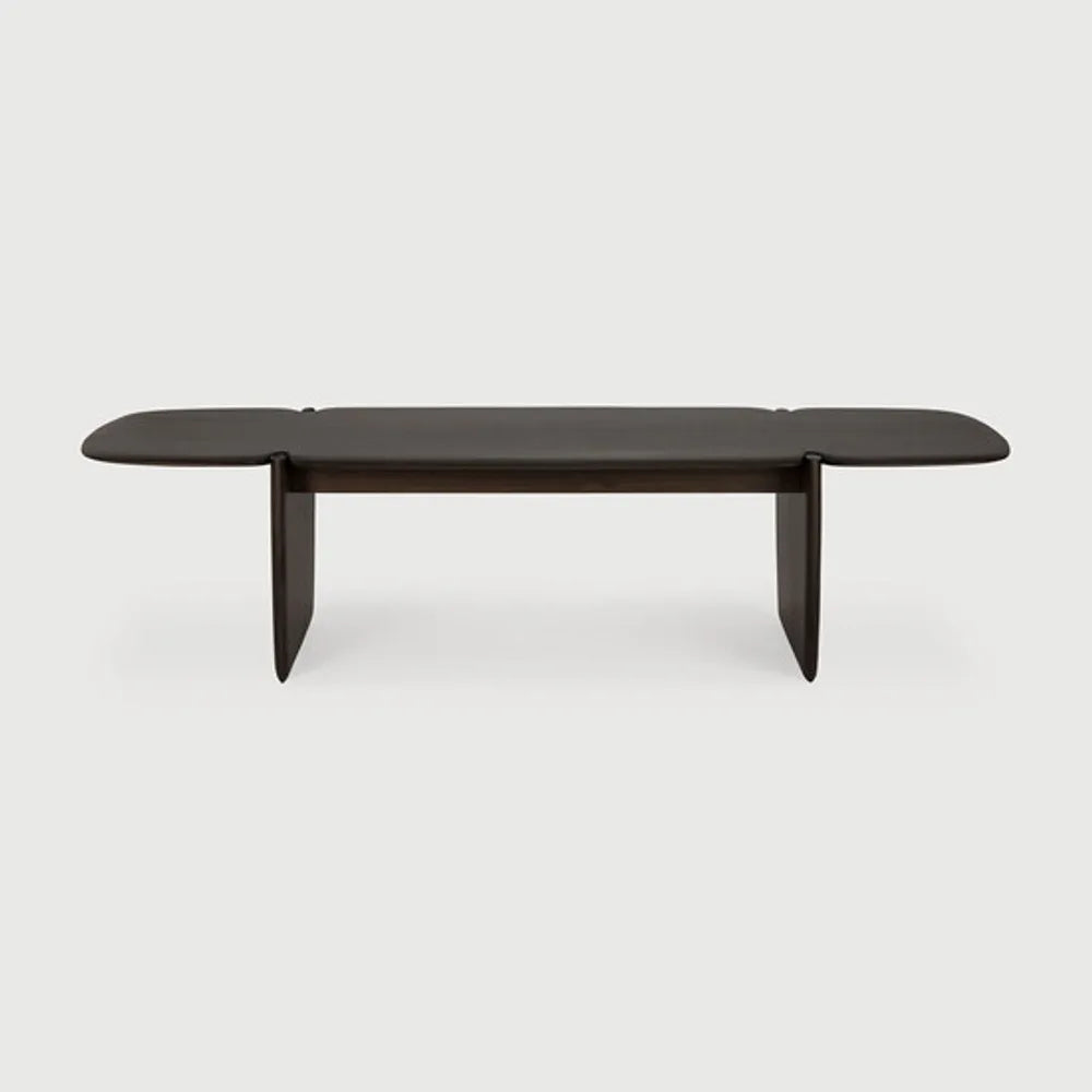 Ethnicraft – PI – Table Basse Pi – Acajou brun foncé - 155 x 58 x 38 cm - Rectangulaire