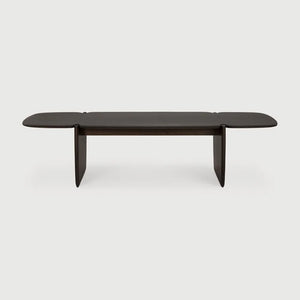 Ethnicraft – PI – Table Basse Pi – Acajou brun foncé - 155 x 58 x 38 cm - Rectangulaire