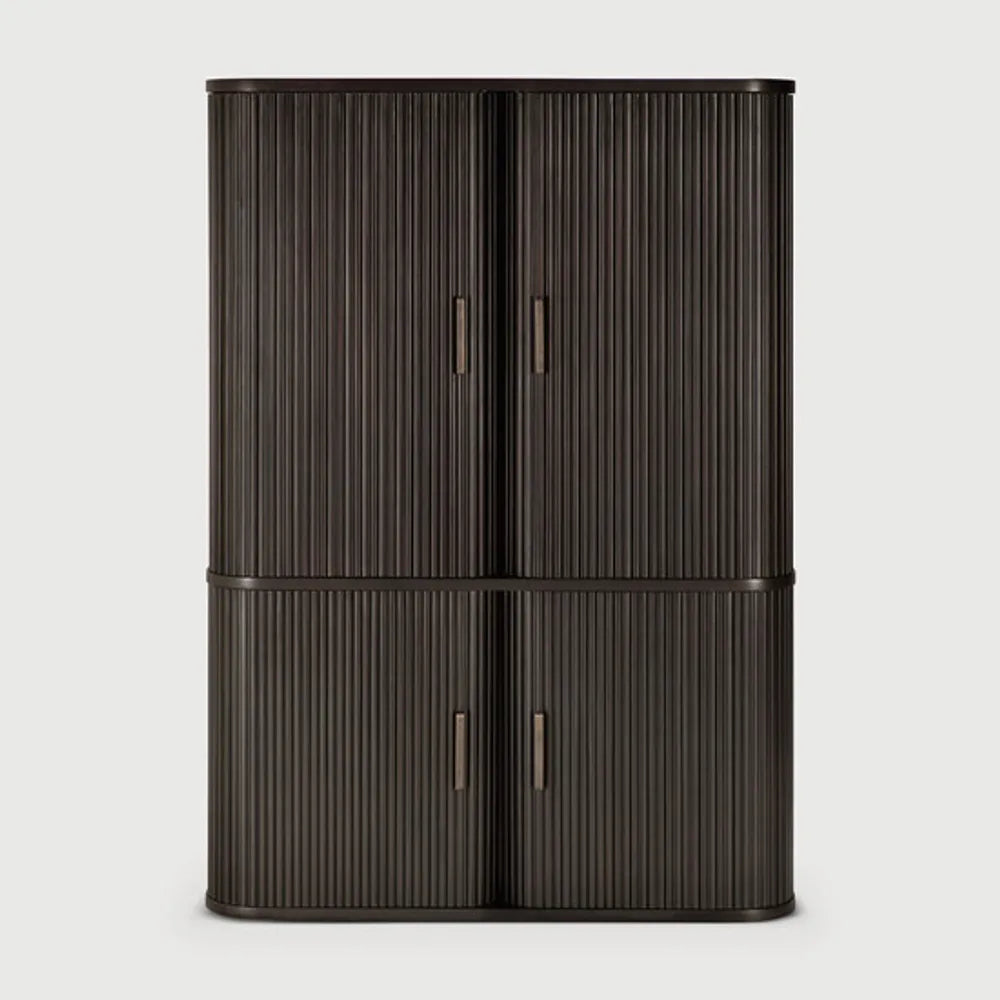 Ethnicraft – Roller Max – Armoire De Bureau Roller Max – Acajou brun foncé